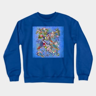 Peacocks & Peonies (II) Crewneck Sweatshirt